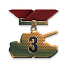 For 3 years of service
