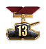 For 13 years of service