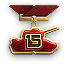 For 15 years of service